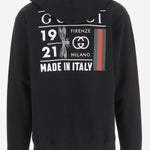 FELPA IN COTONE CON STAMPA GRAFICA 855976 XJHQT1043 GUCCI 