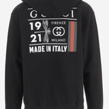 FELPA IN COTONE CON STAMPA GRAFICA 855976 XJHQT1043 GUCCI 