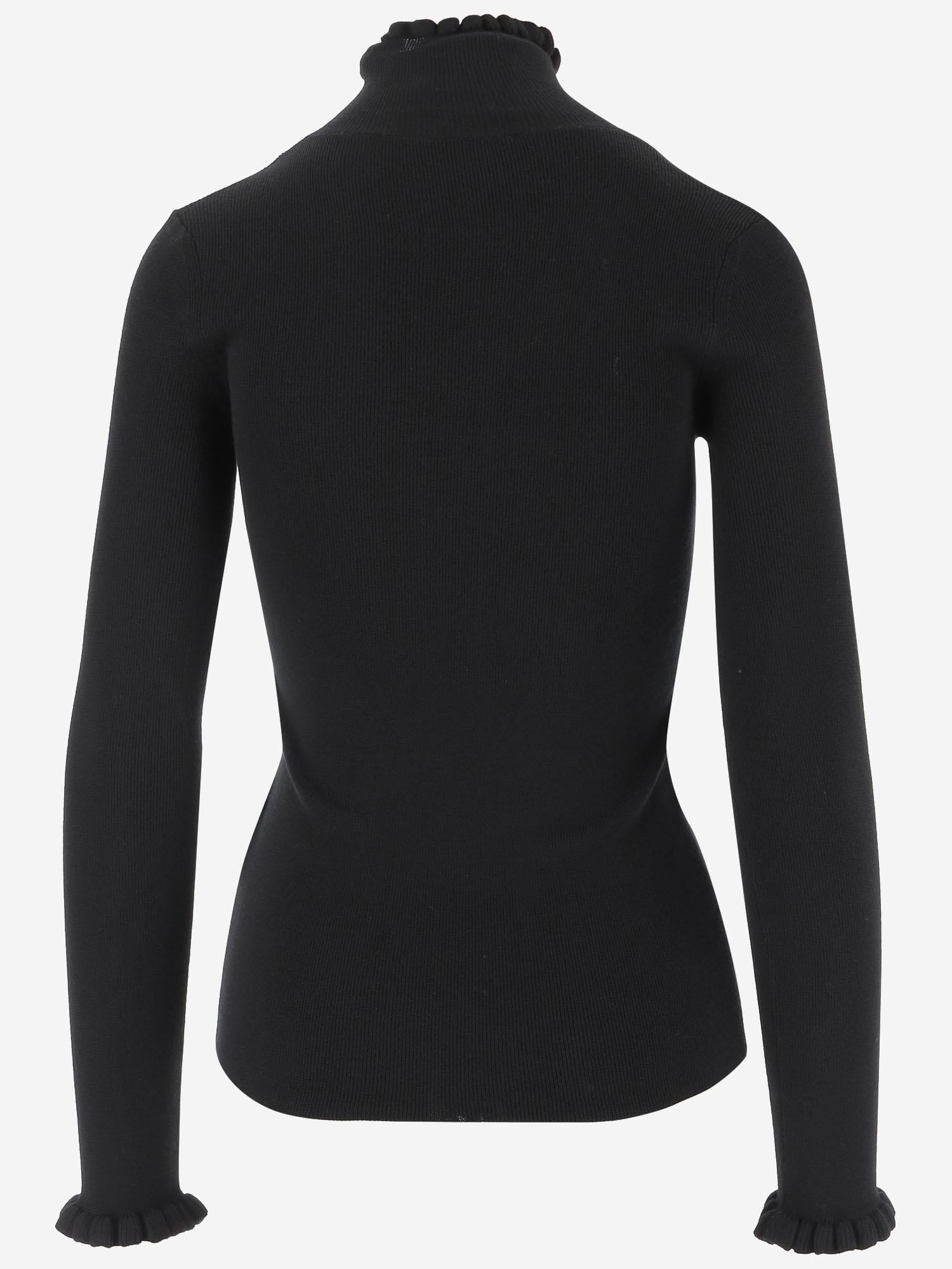 MAGLIA IN LANA A COSTE CON LOGO 7B3KC66G 9H70NO VALENTINO 