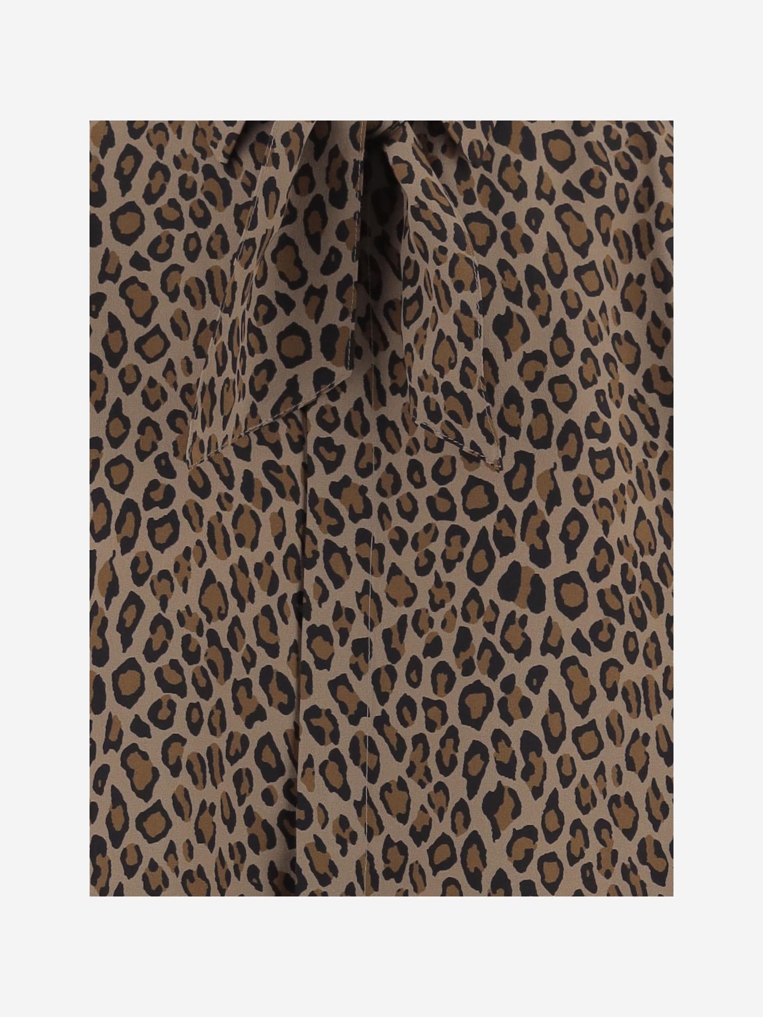 CAMICIA IN SETA CON MOTIVO ANIMALIER S26133F 0680 SASUPHI 