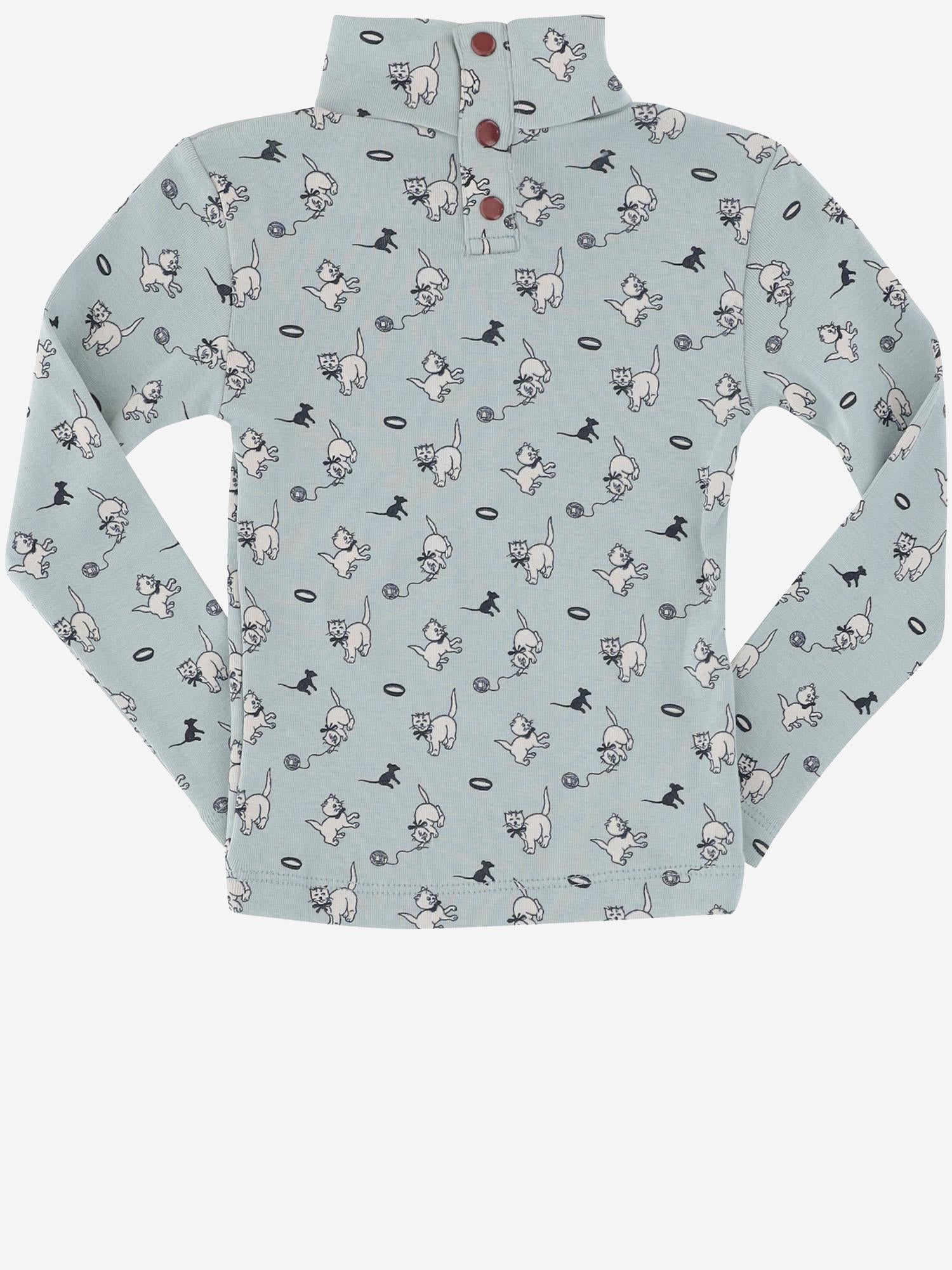 MAGLIA IN COTONE A COLLO ALTO CON STAMPA K3110W25 0A5 MISHA & PUFF KIDS 