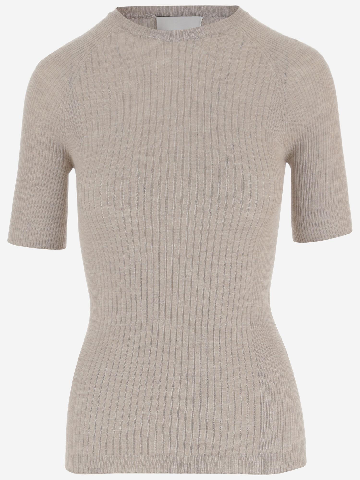 T-SHIRT a coste in misto cashmere S26670 0820 SASUPHI 