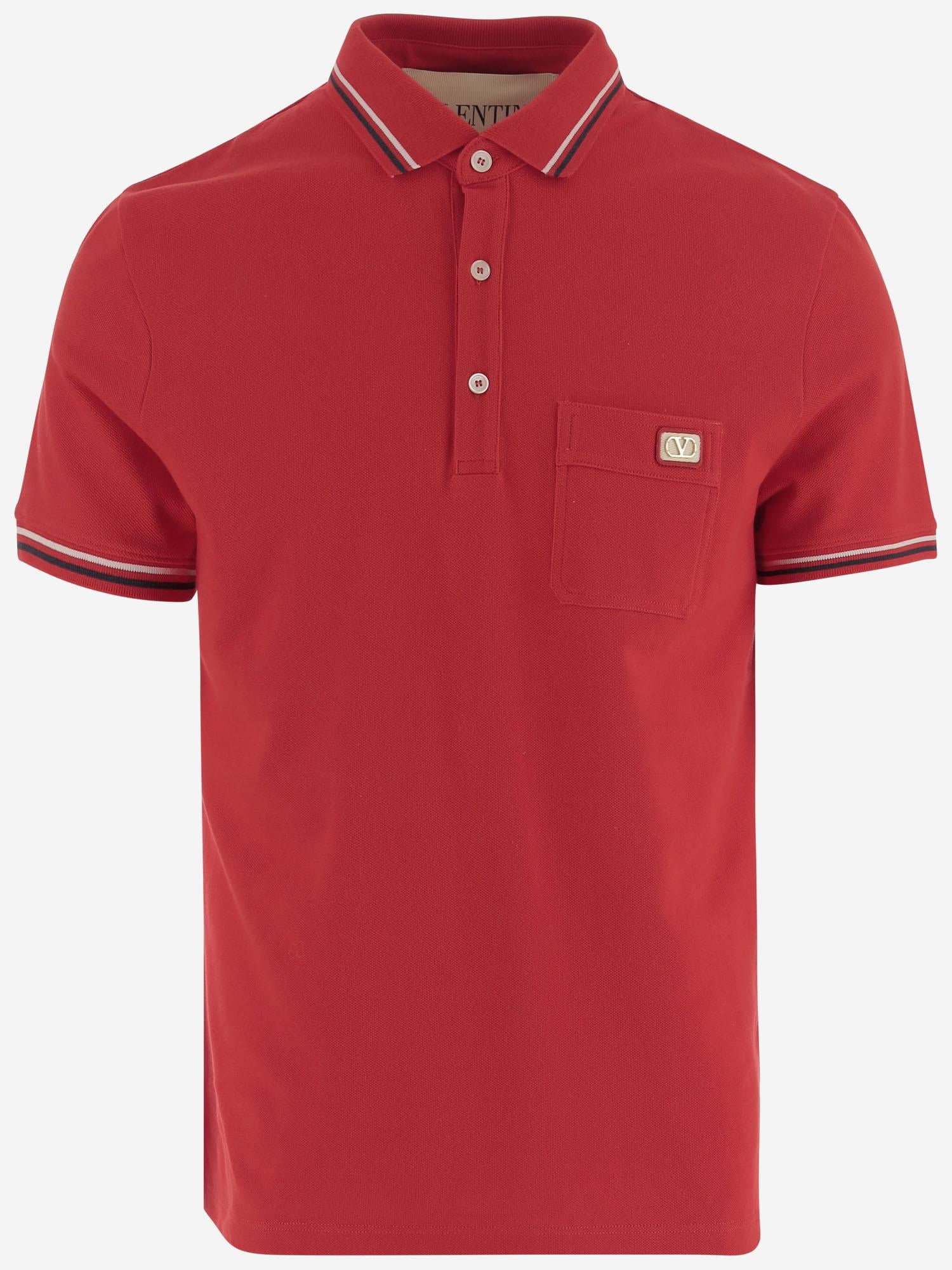 POLO IN COTONE CON LOGO 8V3MH01K AQJ157 VALENTINO 