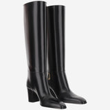 STIVALI JULIA 70 IN PELLE 818207 AAEHR1000 SAINT LAURENT 