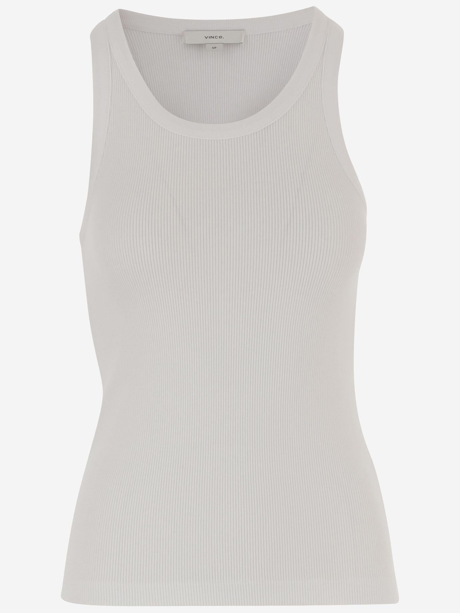 CANOTTA IN MISTO COTONE STRETCH V018884418 137OWT VINCE 