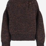 Maglione in misto lana con charm 011229 2725509 DRIES VAN NOTEN 