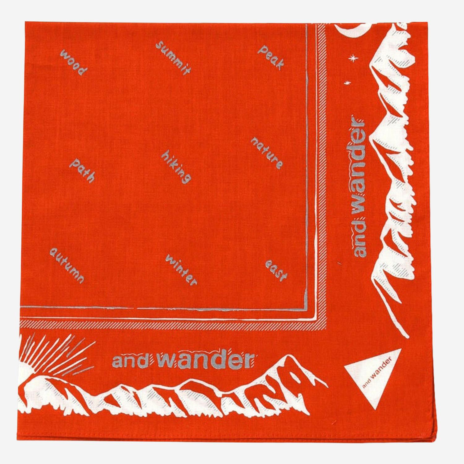 BANDANA IN COTONE CON STAMPA GRAFICA 5745987264 100 AND WANDER 