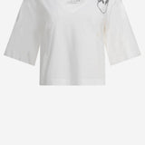 T-SHIRT IN COTONE CON LOGO 104606 A2D0Z05 PINKO 