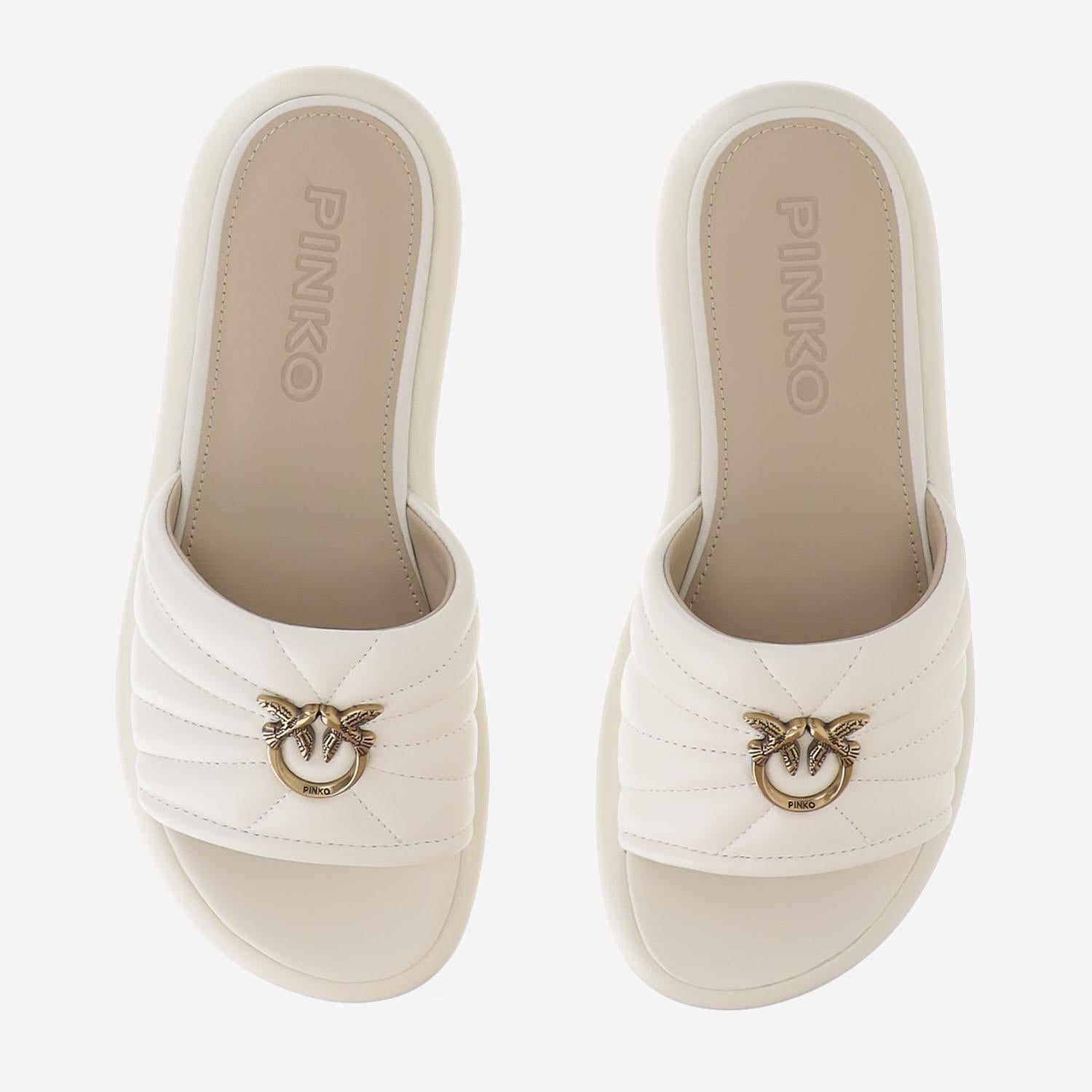 SANDALI FIONA IN PELLE LOVE BIRDS SD0525 P003Z12 PINKO 