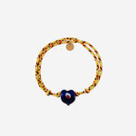 Bracciale Guardian con perla in vetro GUARDIANHEARTGLASS DARKBLUE SORBET ISLAND 
