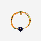 Bracciale Guardian con perla in vetro GUARDIANHEARTGLASS DARKBLUE SORBET ISLAND 