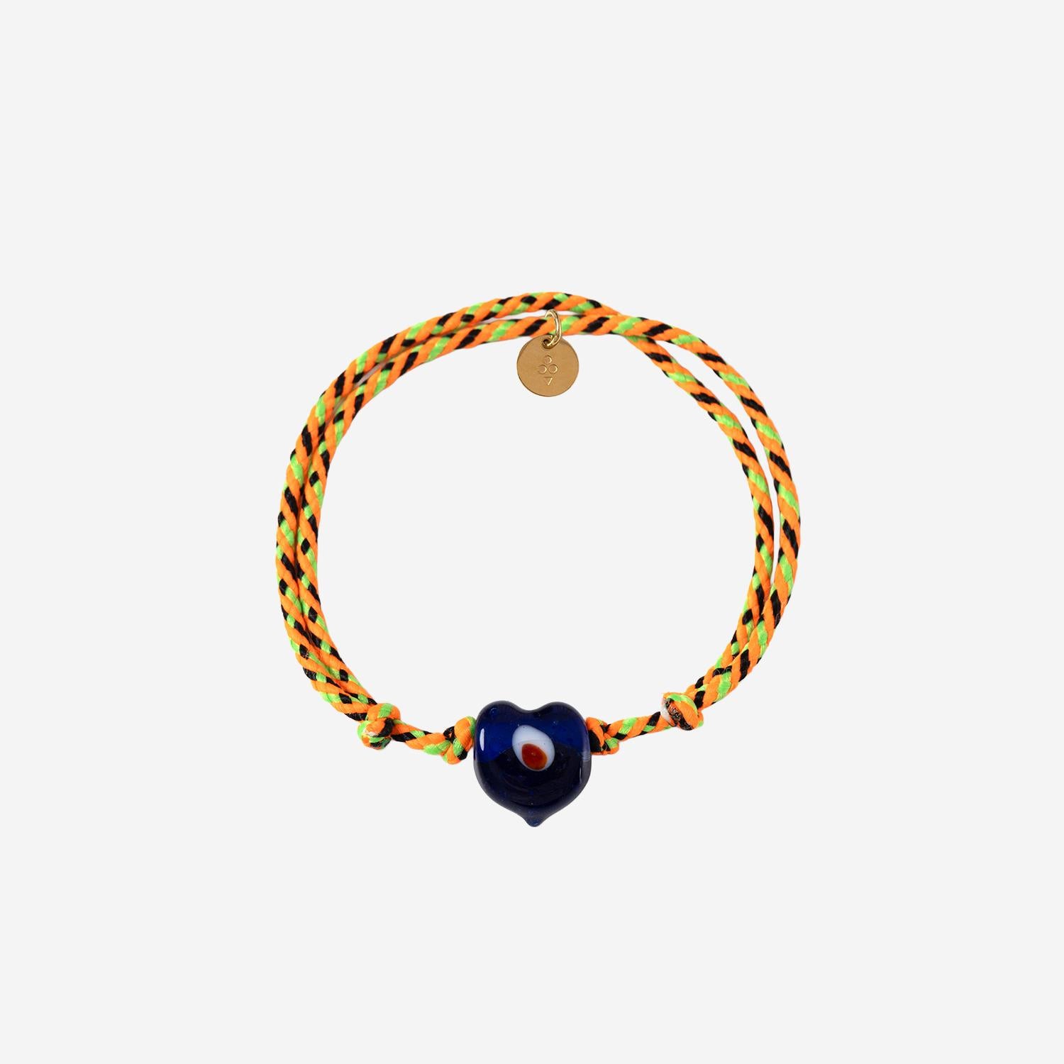Bracciale Guardian con perla in vetro GUARDIANHEARTGLASS DARKBLUE SORBET ISLAND 