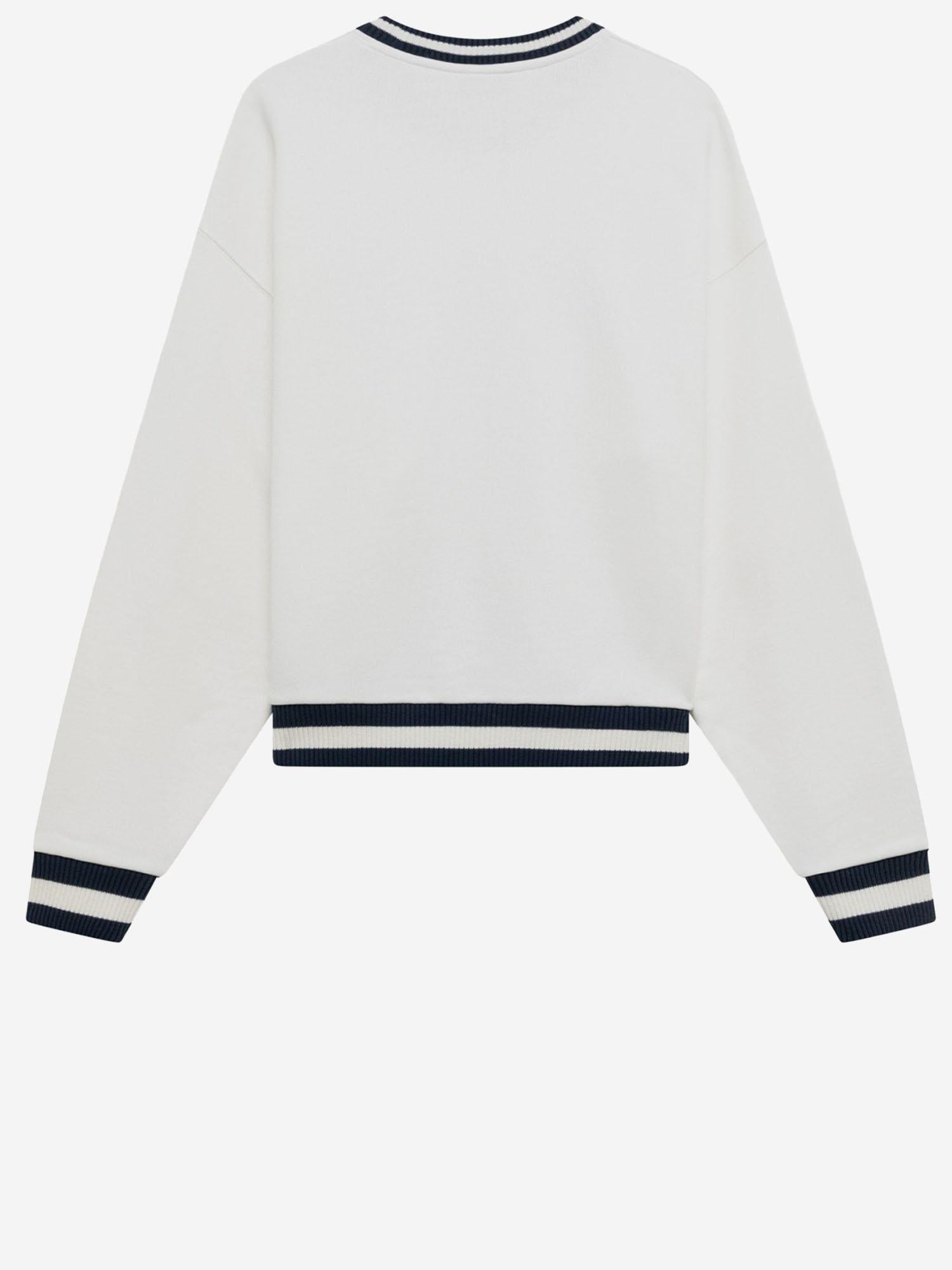 FELPA IN COTONE CON LOGO SWPW039W JERSEYWHITE AUTRY 
