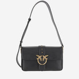 BORSA A SPALLA IN PELLE CON LOGO 104524 A0QOZ99Q PINKO 
