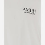 T-SHIRT IN COTONE CON STAMPA E LOGO AKJYTE 1036Ivory AMIRI KIDS 