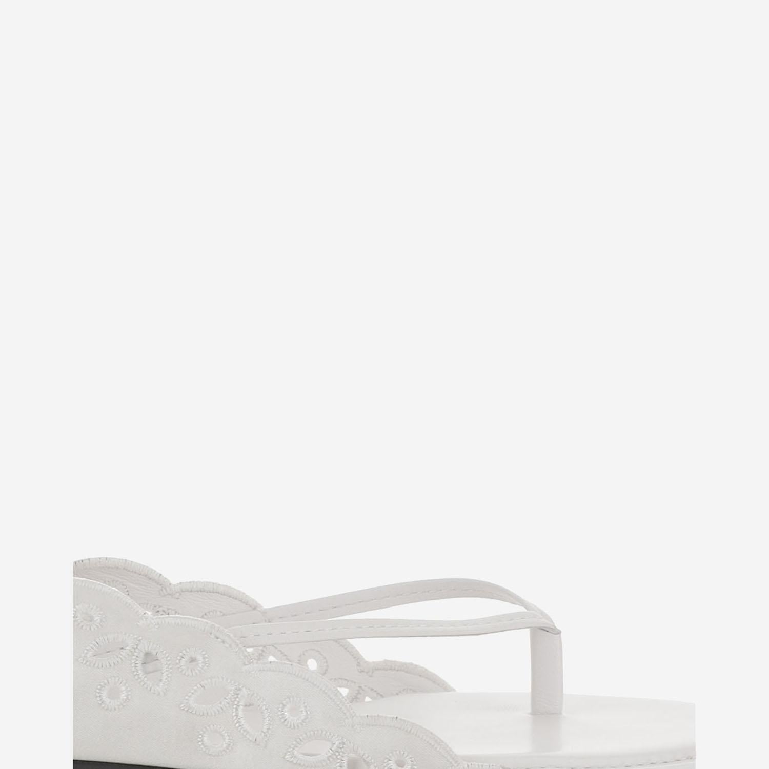 Sandali in pelle e tessuto con dettagli cut-out FOW00203AW00819 100 JACQUEMUS 