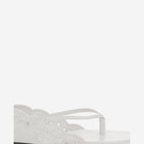 Sandali in pelle e tessuto con dettagli cut-out FOW00203AW00819 100 JACQUEMUS 