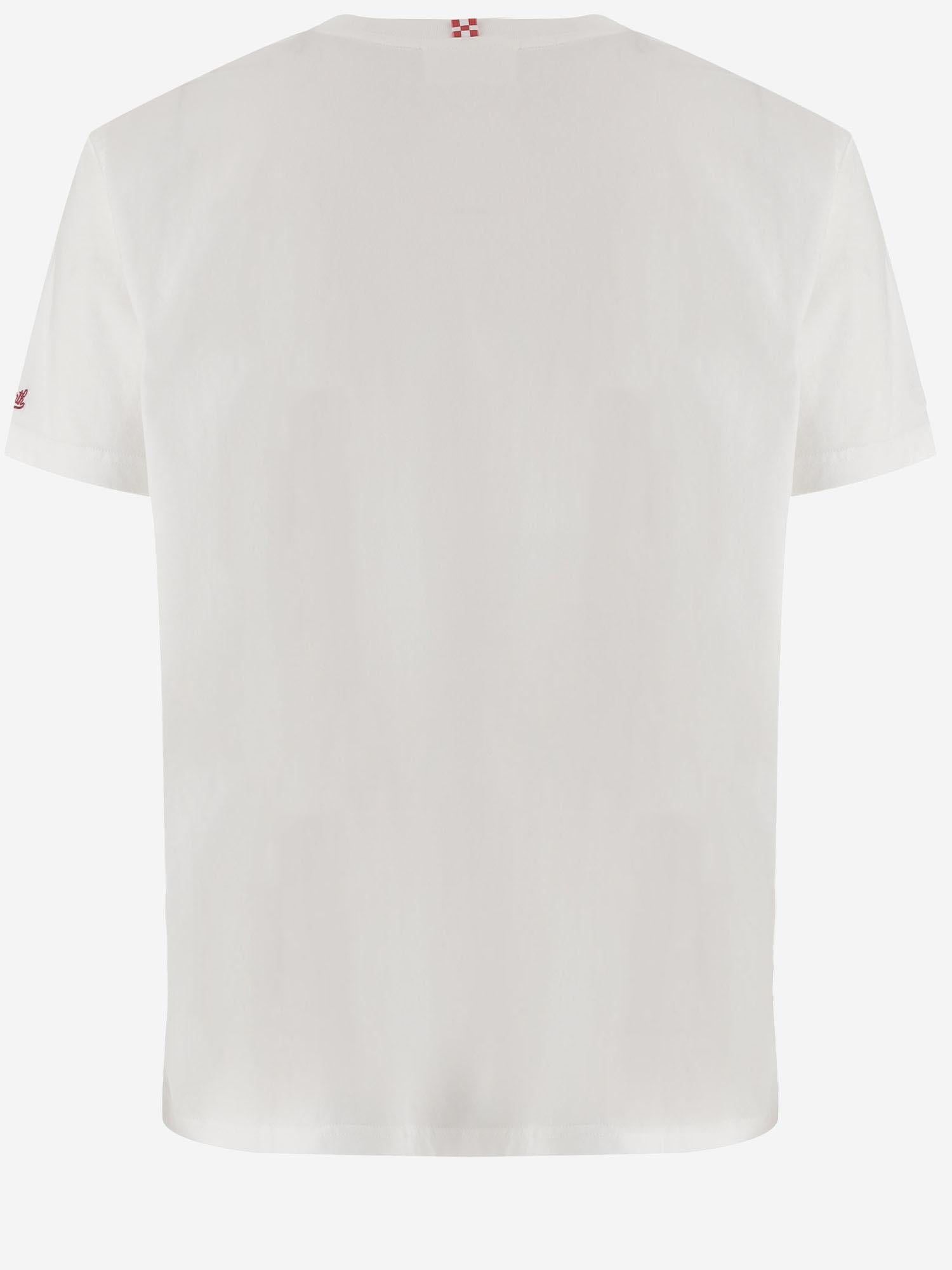 T-SHIRT IN COTONE CON STAMPA DNV0002 04445L MC2 SAINT BARTH 
