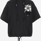 FELPA IN MISTO COTONE CON LOGO LINDA BLACK APRES SURF 