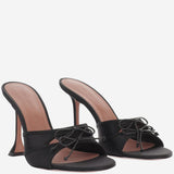 Sandali Eleonora in seta ELEONORASLIPPER 95BLACK AMINA MUADDI 