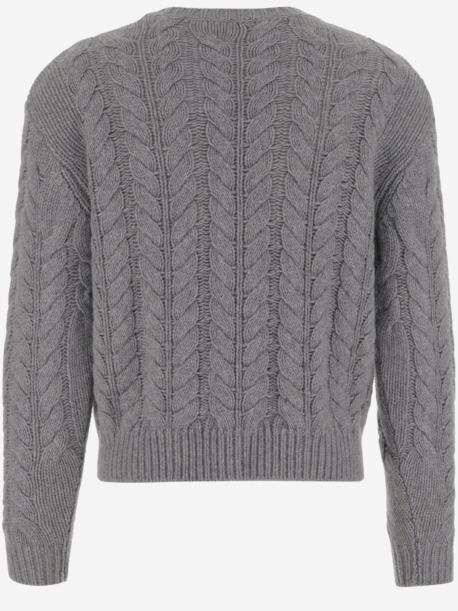 Maglione in cashmere U115WS CHARCOAL OLIVER LATTUGHI 