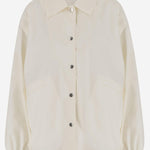 GIACCA IN COTONE CON LOGO J04AM0001 J45026103 JIL SANDER 
