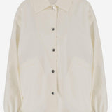 GIACCA IN COTONE CON LOGO J04AM0001 J45026103 JIL SANDER 