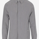 CAMICIA IN MISTO COTONE CON MOTIVO A RIGHE 762914 V3ZC14012 BOTTEGA VENETA 