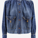 GIACCA ARRICCIATA A COLLO ALTO IN DENIM CH26SDV09258 4A1 CHLOE 