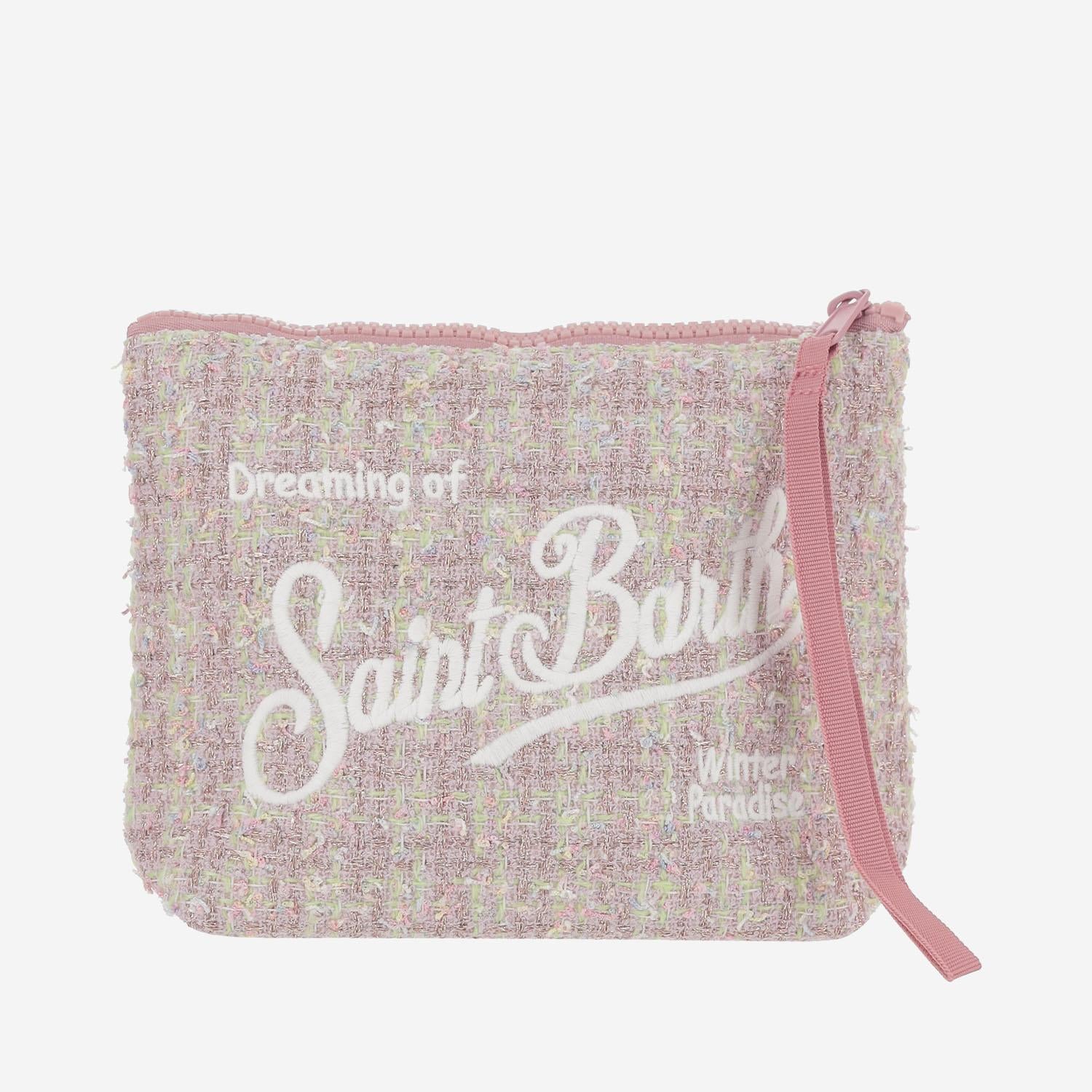 POCHETTE ALINE TWEED CON LOGO ALI0027 00267I MC2 SAINT BARTH 