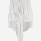 CAMICIA ROMY CON NODO FRONTALE E ORLO ASIMMETRICO WSH33 FAC1620001 DARKPARK 