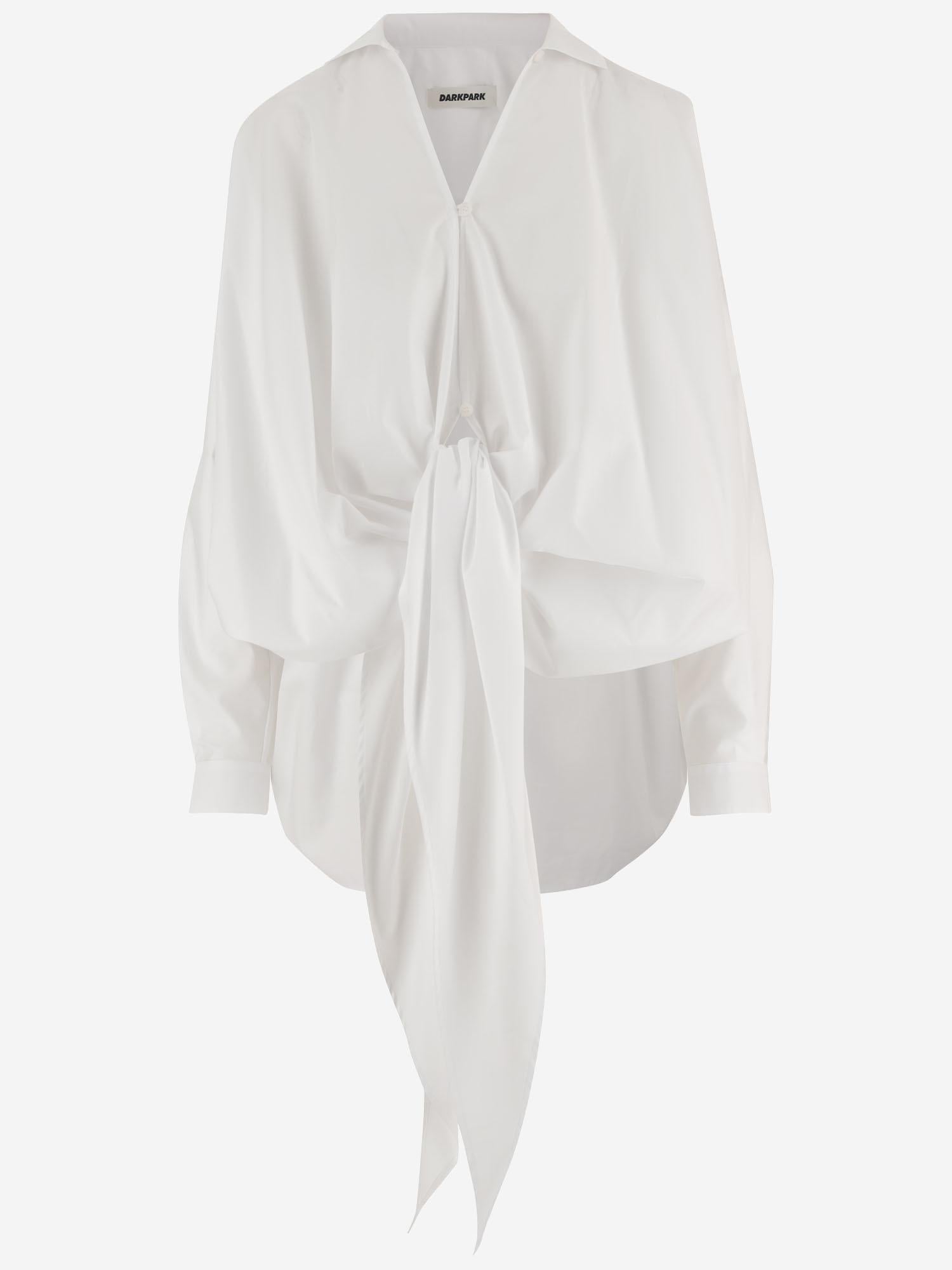 CAMICIA ROMY CON NODO FRONTALE E ORLO ASIMMETRICO WSH33 FAC1620001 DARKPARK 