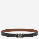 CINTURA RELIZZATA IN PELLE 670574 002NERONEWCOGNAC SALVATORE FERRAGAMO 