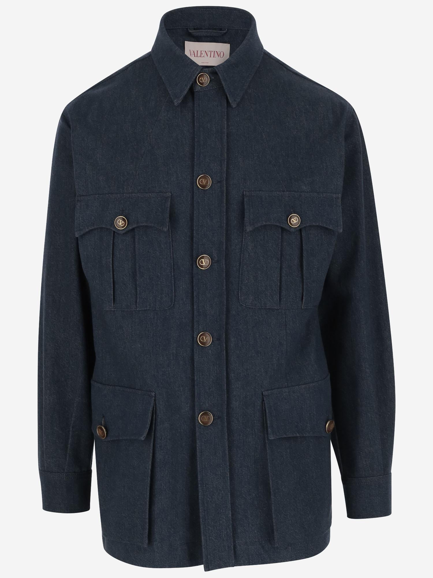 GIACCA IN DENIM DI COTONE 6V3DC04CAL8 558 VALENTINO 