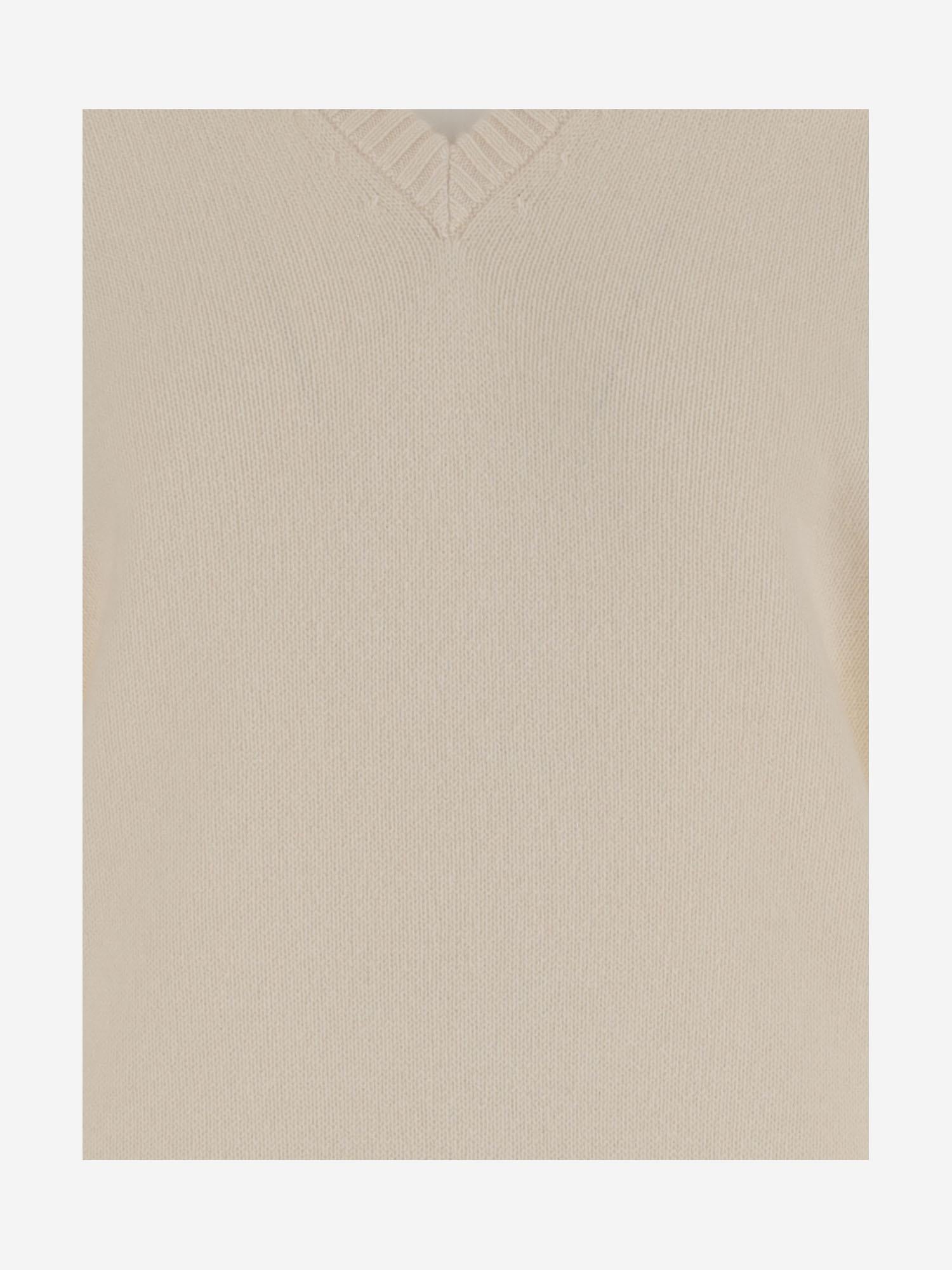MAGLIONE IN CASHMERE 6252K21148 ECRU CARVEN 