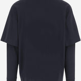 POLO A MANICHE LUNGHE IN COTONE MJE13 JER010051 DARKPARK 