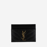 PORTACARTE CASSANDRE MATELASSÉ IN PELLE 423291 BOW011000 SAINT LAURENT 