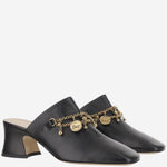 MULES IN PELLE CON CHARMS CHC25A11ERI 001 CHLOE 