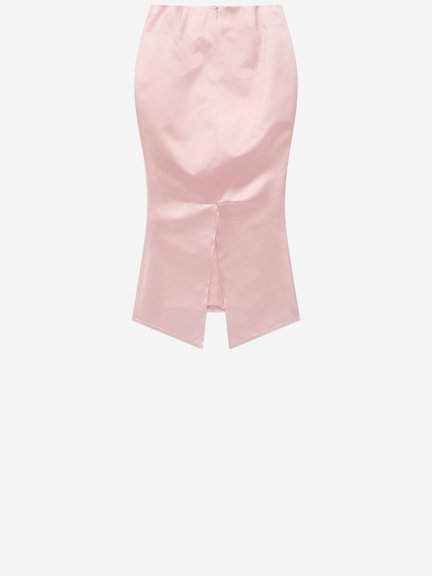 GONNA IN COTONE E SETA MAT02SK103 2 MATIERES FECALES 