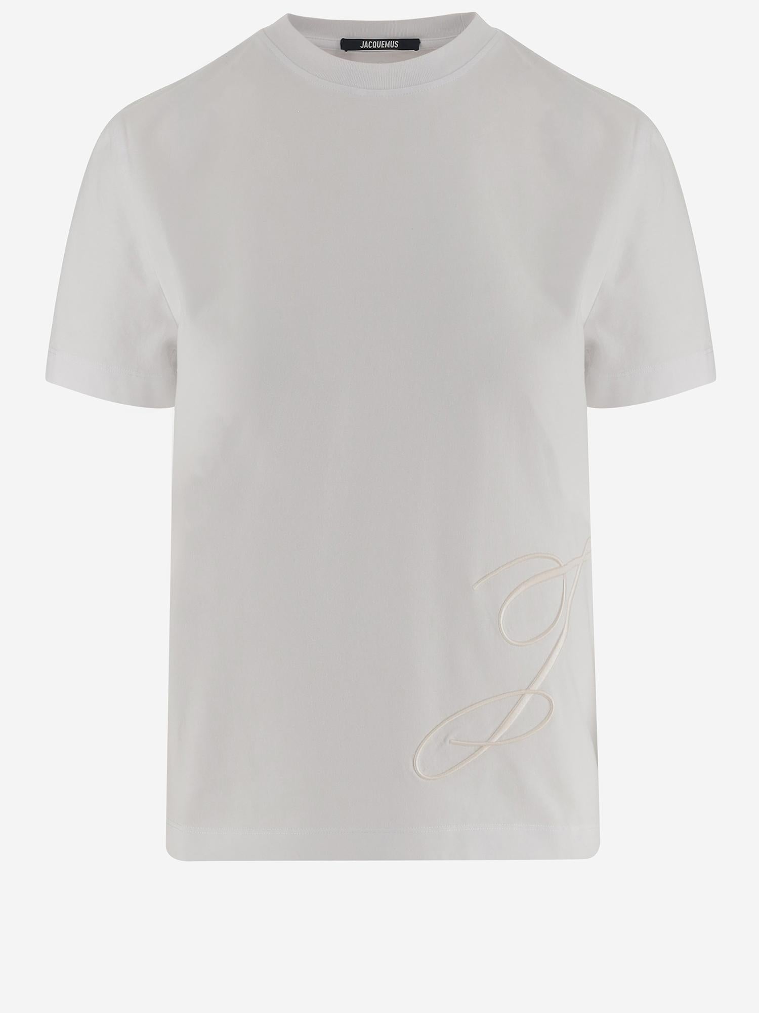T-SHIRT IN JERSEY DI COTONE TSW00549AJ00068 100 JACQUEMUS 