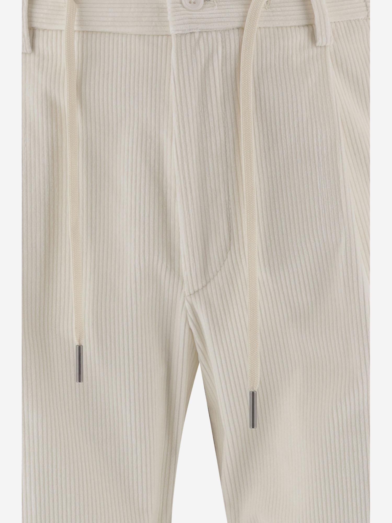 PANTALONI IN VELLUTO DI COTONE STRETCH PNEWMAN 300009X1108 TAGLIATORE 