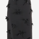 Gonna in satin con fiocchi ricamati J03MA0270 J75001001 JIL SANDER 