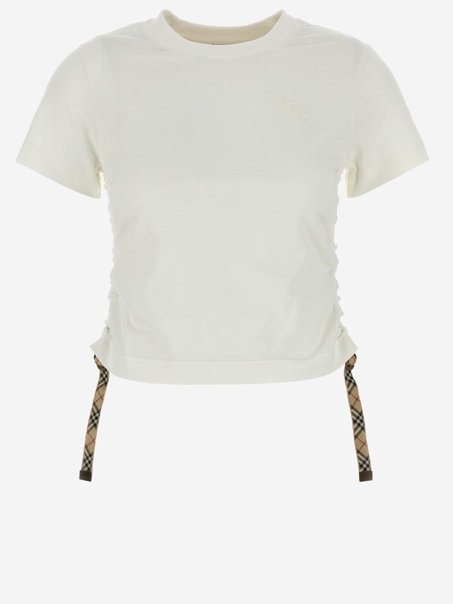 T-SHIRT FESTIVAL IN COTONE 8109184 CHALK BURBERRY 