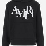 FELPA IN COTONE CON LOGO SFALSATO AMJYHD 1094Black AMIRI 