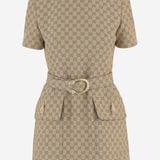 ABITO CON MOTIVO GG E CINTURA 864360 ZAUSC2061 GUCCI 