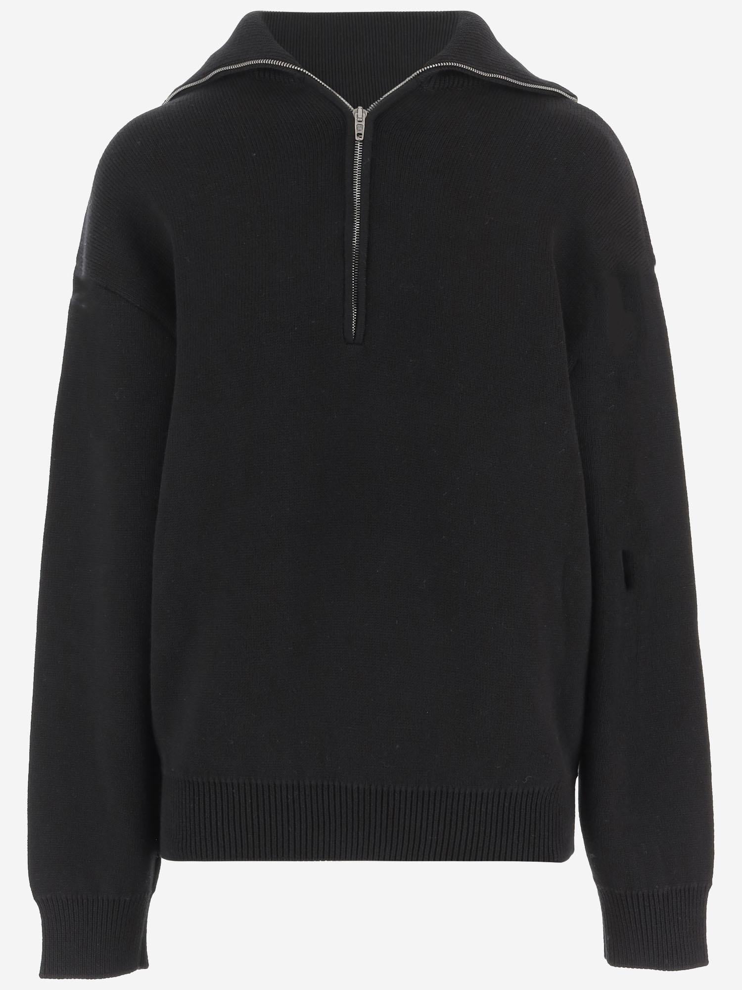 MAGLIA IN COTONE STRETCH 848840 T34211000 BALENCIAGA 