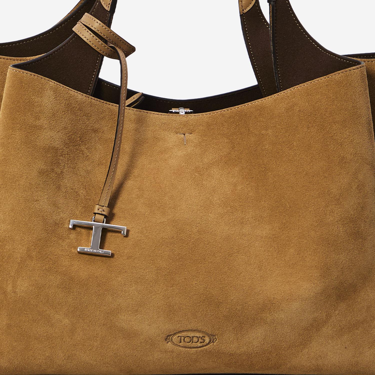 BORSA SHOPPING MEDIA IN PELLE SCAMOSCIATA XBWAPAF9300P3A 4L20 TODS 