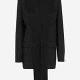 GIACCA MONOPETTO IN MISTO LANA CON COLLO SATIN 104668 A2CNZ99 PINKO 