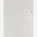 T-SHIRT VLOGO SIGNATURE IN COTONE 6V3MG16XAQ5 0BO VALENTINO 
