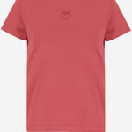 T-SHIRT IN JERSEY DI COTONE CON LOGO 100355 A2HNO57 PINKO 